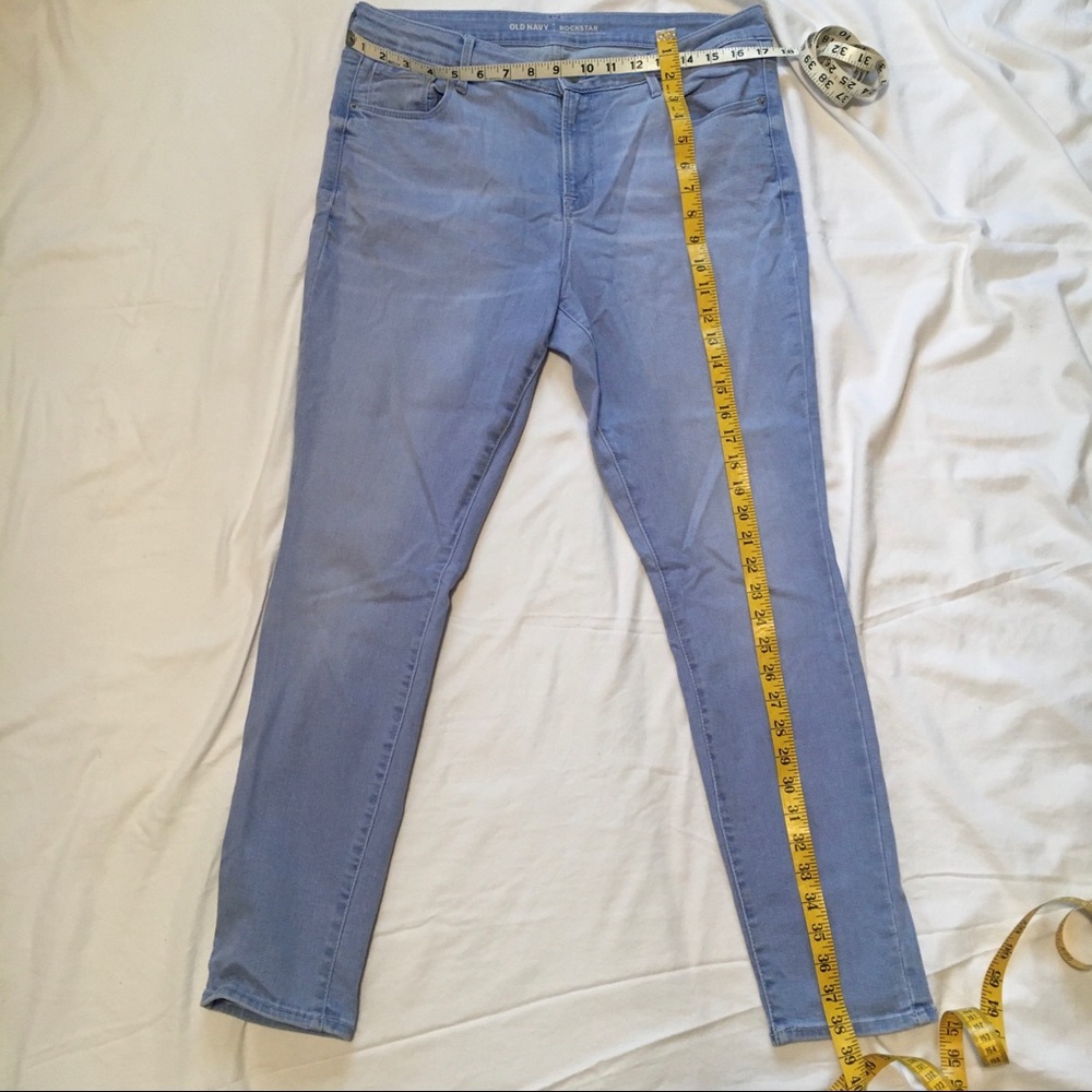 Old Navy Rockstar baby blue jeans